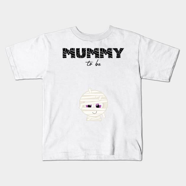 Mummy To Be Funny Meme Baby Announcement Halloween T Shirt Kids T-Shirt by TwiztidInASense